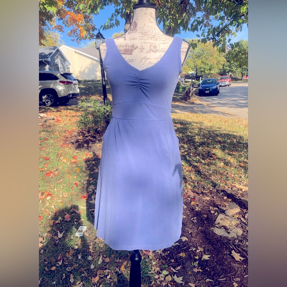 Purple/ Periwinkle Jersey Columbia Dress